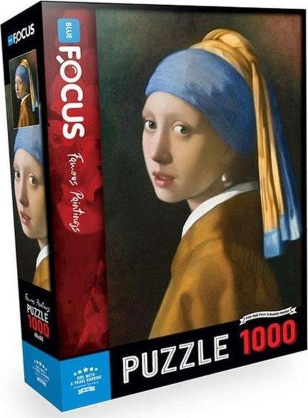 Blue Focus İnci Küpeli Kız 1000 Parça Puzzle BF267 - Image 1