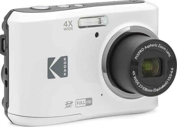 Kodak Friendly Zoom FZ45/4x Yakınlaştırma Dijital Fotoğraf Makinesi-Beyaz - Image 1