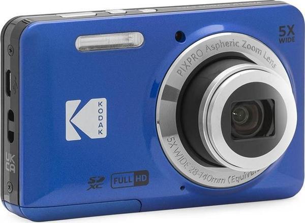 Kodak Friendly Zoom FZ55/5x Yakınlaştırma Dijital Fotoğraf Makinesi-Mavi - Image 1