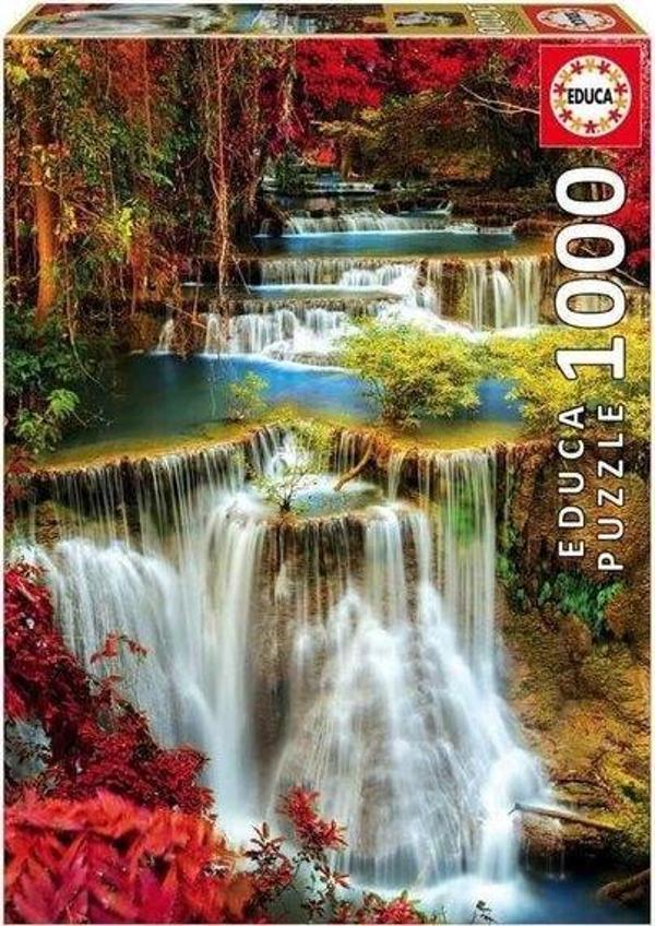 Educa 18461 Waterfall in Deep Forest 1000 Parça Puzzle - Image 1