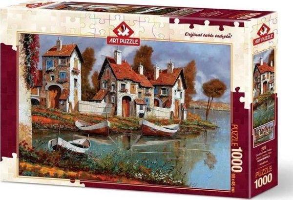 Art Puzzle Cerchıo Evleri İtalya 1000 Parça Puzzle - Image 1