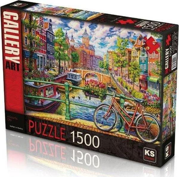 Ks Games A Colorful City 1500 Parça Puzzle 22018 - Image 1