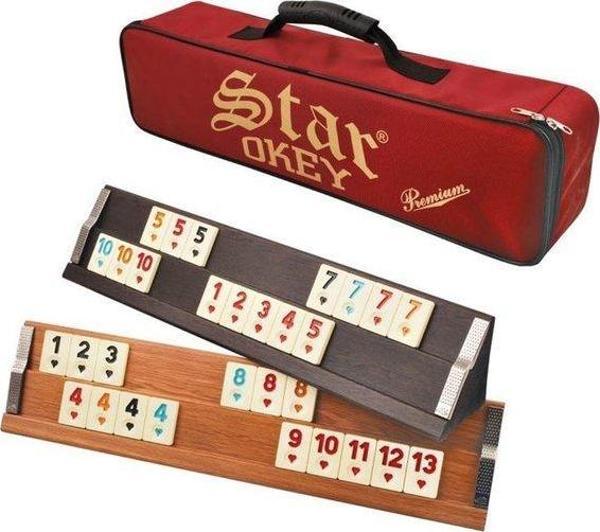 Star Premium Ahşap Okey Takımı Çantalı - Açık Renk 1010365 - Image 1