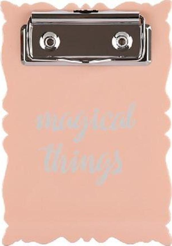 Pyrus Syloon Clip Board Mini Pembe Dosya - Image 1