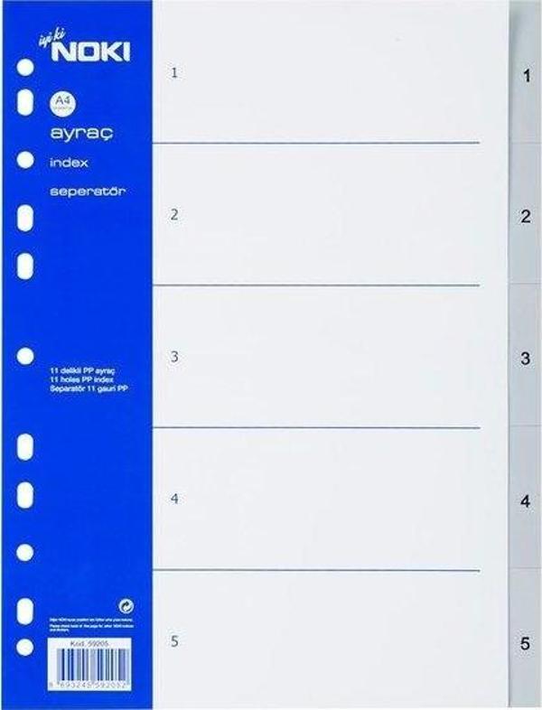 Noki 59205 Seperatör A4 1-5 Rakamlı - Image 1