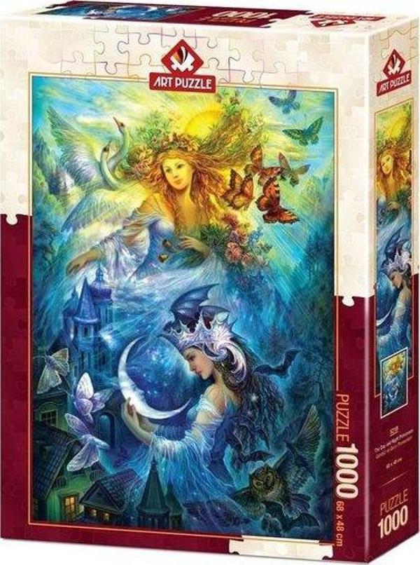 Art Puzzle Gündüz ve Gece Prensesleri 1000 Parça Puzzle 5218 - Image 1