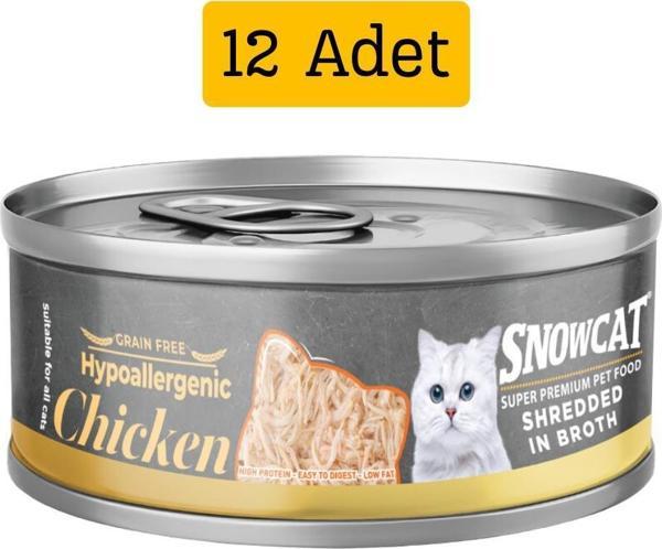 Snow Cat Süper Premium Tahılsız Kedi Konservesi 70 Gr * 12 Adet - Image 1