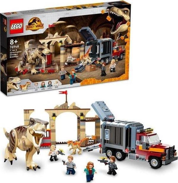 LEGO Jurassic World T. ve Atrociraptor Dinozor Kaçışı 76948 - Image 1