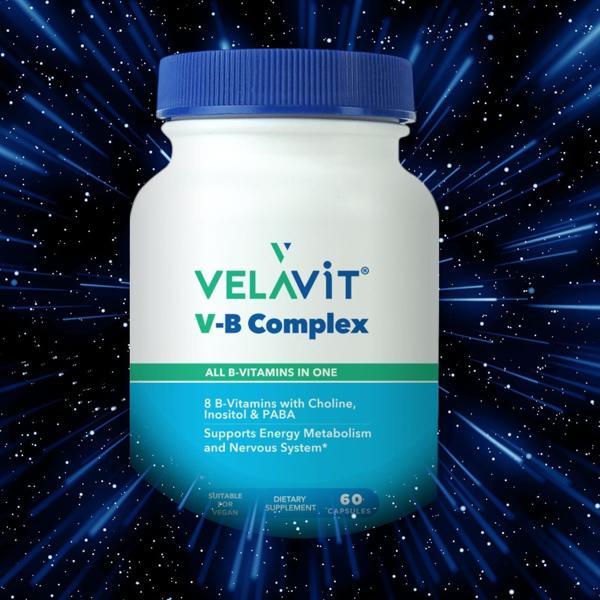 Velavit V-B Complex Saç ve Tırnağın Bütünsel Sağlığını Destekleyen Takviye Edici Gıda 60 kapsül - Image 1