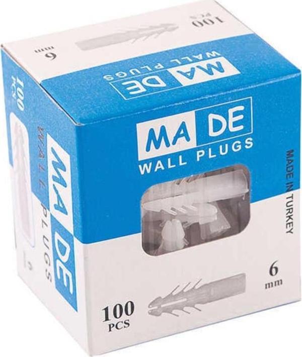 MADE STANDART KUTULU DÜBEL 6 MM  100 ADET - Image 1