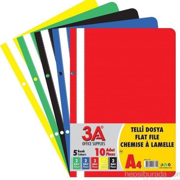 3A TELLİ DOSYA 10 LU  5 RENK - Image 1
