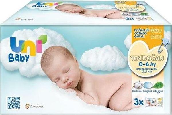 Uni Baby Yenidoğan Islak Mendil 3x40 21-01 - Image 1