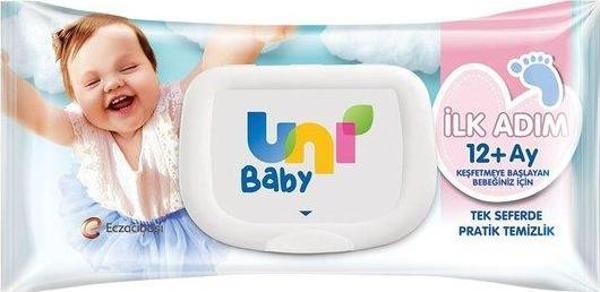 Uni Baby İlk Adım Islak Mendil 12+ Ay 52'li ( 1 Adet ) - Image 1