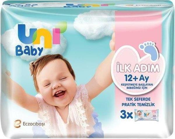 Uni Baby İlk Adım 3x52'li Islak Mendil - Image 1