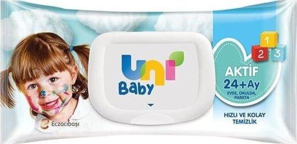 Uni Baby Aktif 72 Yaprak Islak Mendil - Image 1