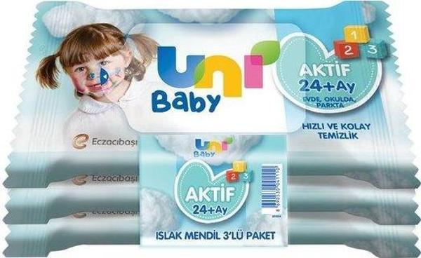 Uni Baby Aktif Cep Mendil 3x15 - Image 1