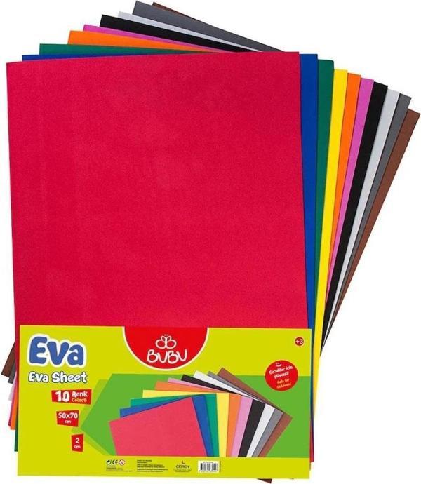 Bu-Bu Eva 50x70 CM 10 Karışık Renk Eva - Image 1