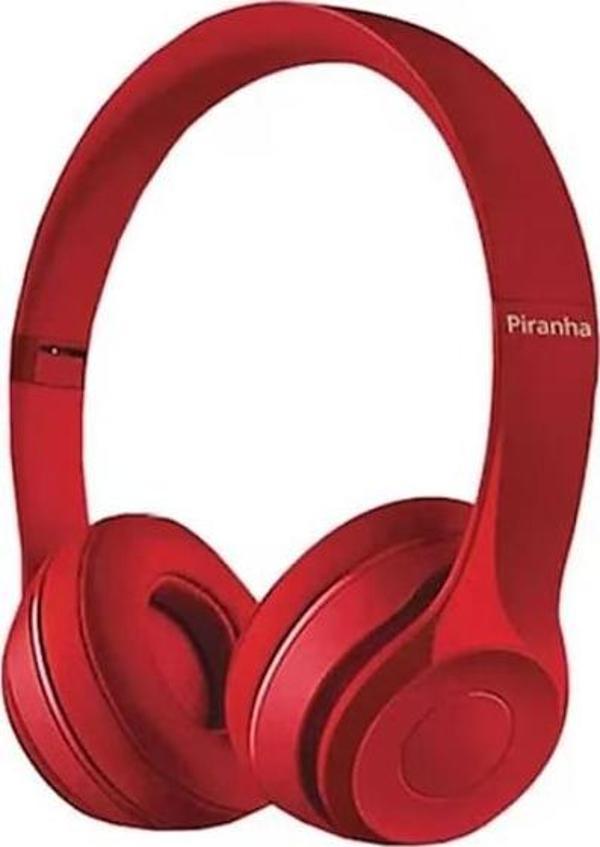 Mikrofonlu Kablolu Kulaklık Piranha 2102 Kırmızı - Image 1