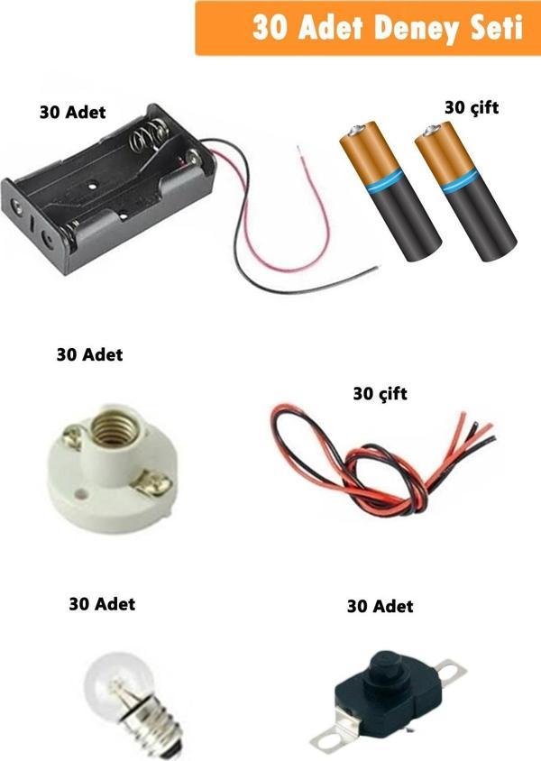 Masho Trend 30 lu Set Elektrik Deney Seti - Ortaokul Deney Seti Fen Dersi Deneyi Elektirik Deneyi - Image 1