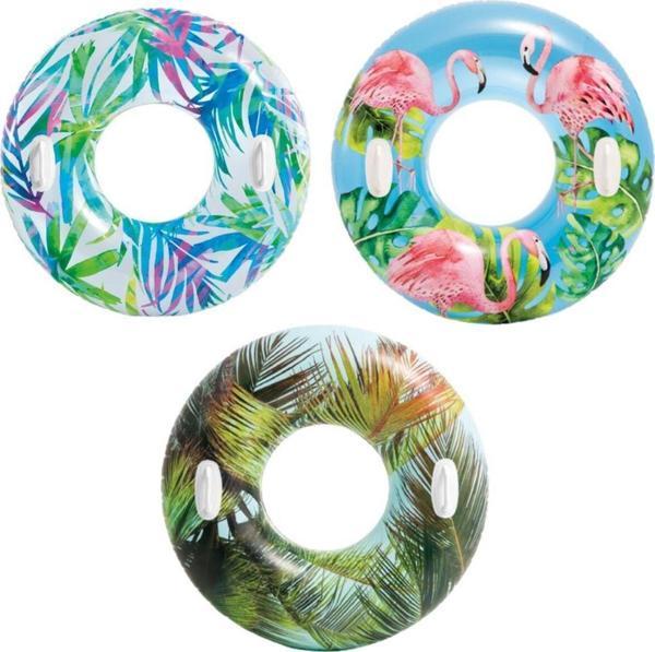 Lisinya Tutunmalı Transparan Çiçekli Simit 97 Cm İntex - 58263 - Image 1