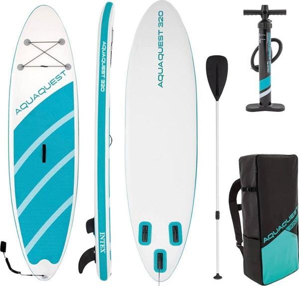 İntex 68242 Aqua Quest 320 Sup Paddle Board Seti 320X81X15Cm (Sup Paddle Board + Kürek + Pompa) - Image 1