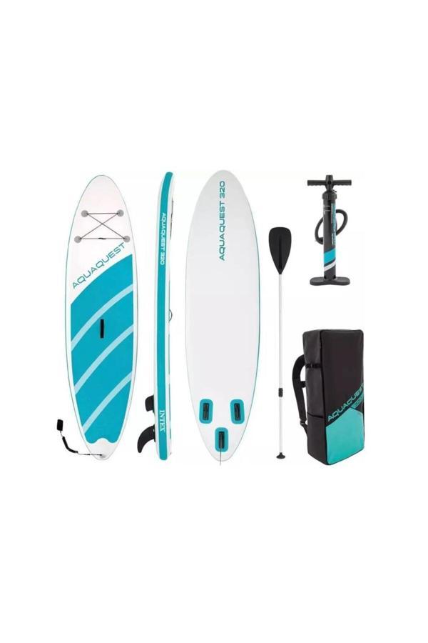 İntex 68242 Aqua Quest 320 Sup Paddle Board Seti 320X81X15Cm (Sup Paddle Board + Kürek + Pompa) - Image 1