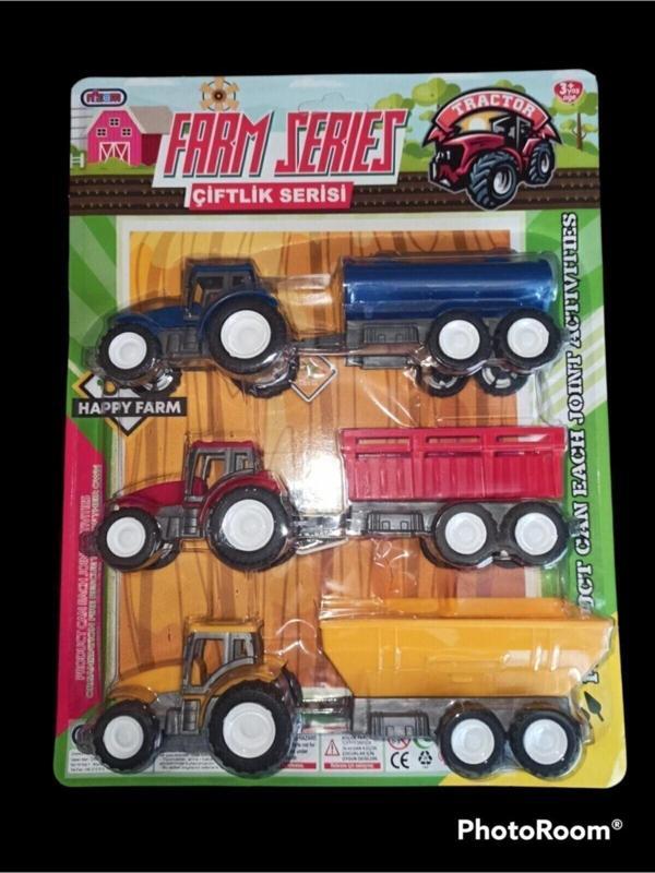 Nizam Çiftlik Serisi 3 Lü Traktör Seti- Renkli - Image 1