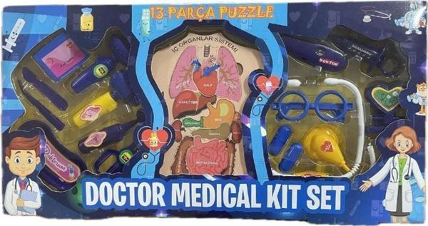 Oyuncak Store Kutulu Puzzle Doktor Seti - Doctor Medical Kit Set - Image 1