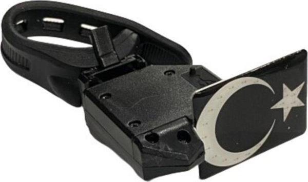 Oem Epic Türk Bayraklı Bisiklet Arka Lamba Stop Ledli Usb - Image 1