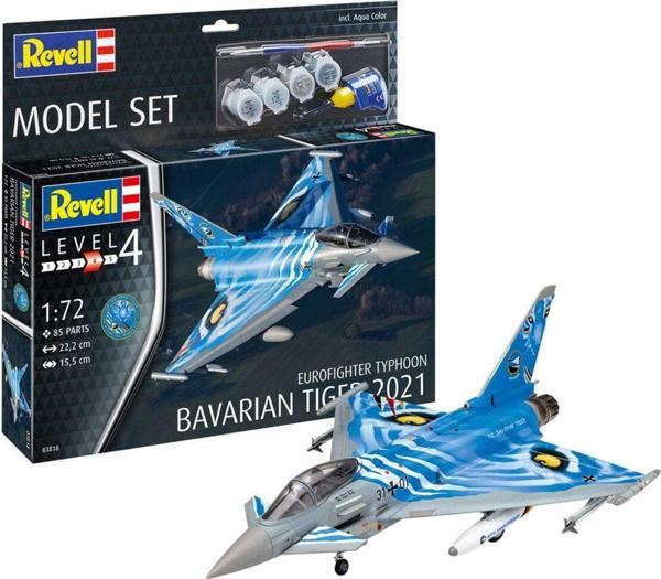 Revell Model Set Eurofighter Typhoon Bavarian Tiger 2021 Vbu63818 - Image 1