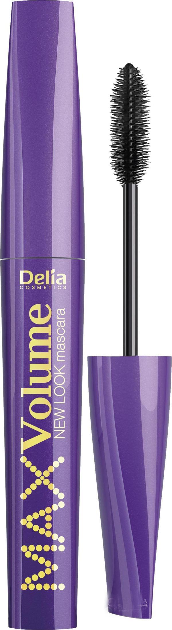 Delia Maskara Doğal Görünümlü Uzun ve Max Volume New Look Suya Dayanıklı Siyah Mascara 12 ml Silikon - Image 1
