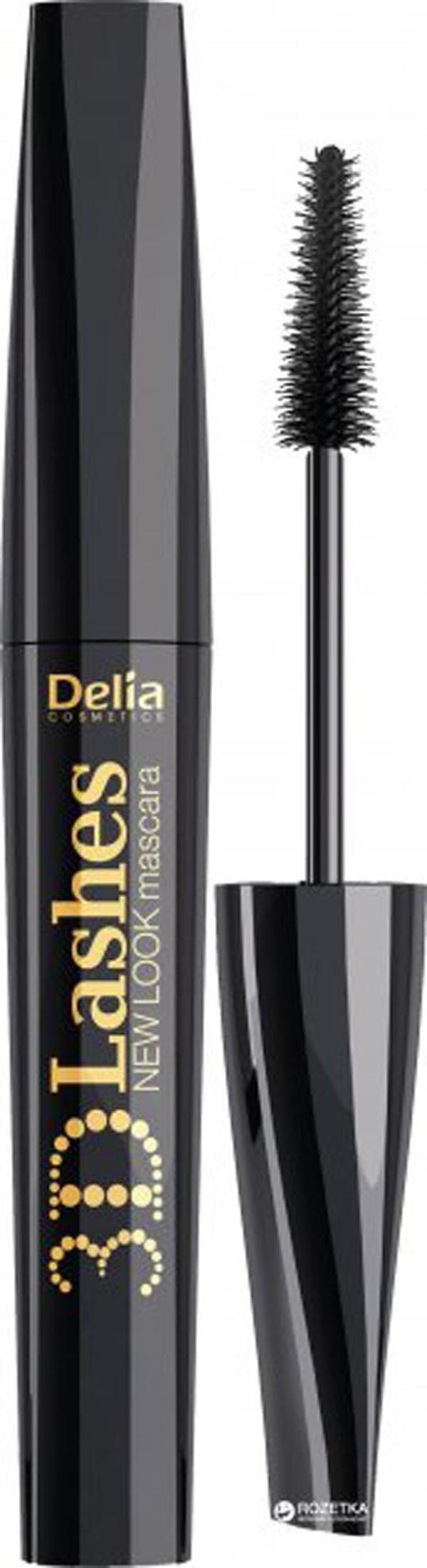 Delia Maskara New Look 3D Kirpikler Siyah 12 ml Silikon Fırça - Image 1