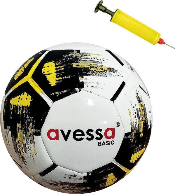 Avessa Basic Futbol Topu Sarı No5 Pompalı - Image 1