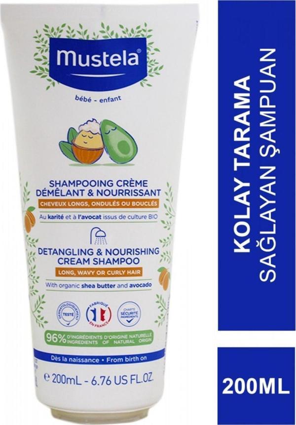 Mustela Saç Dolaşıklık Karşıtı Besleyici Şampuan 200 ml - Image 1