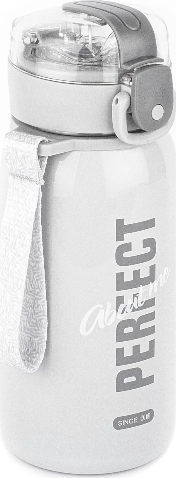 Okadi Gri Perfect Yazılı Pipetli Çelik Termos 420 Ml. - Image 1