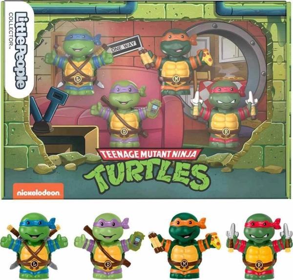 HPM43 Little People® Collector Teenage Mutant Ninja Turtles 4'lü Özel Set - Image 1