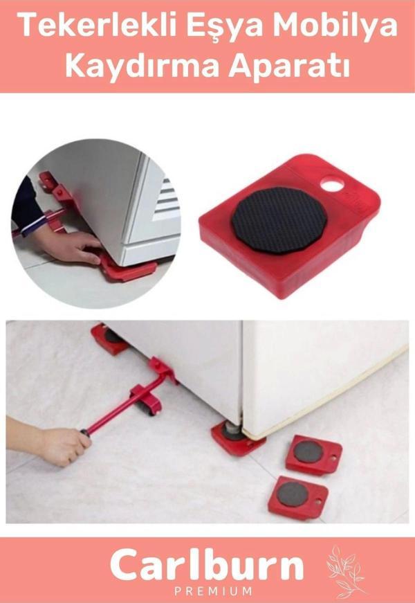 Özel Üretim Abs Plastik Tekerlekli Basit Ağır Beyaz Eşya Mobilya Kaydırma Aleti Aparatı Krikolu Set - Image 1