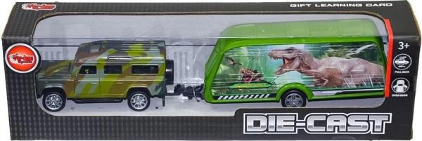 XFD1005 Kutulu Dinazor Taşıma Römorklu Jeep - Vardem Oyuncak - Image 1