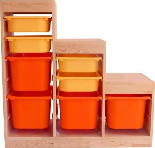 Wood & Joy Woodnjoy Zigzag Oyuncak Dolap (Ahşap) - Image 1