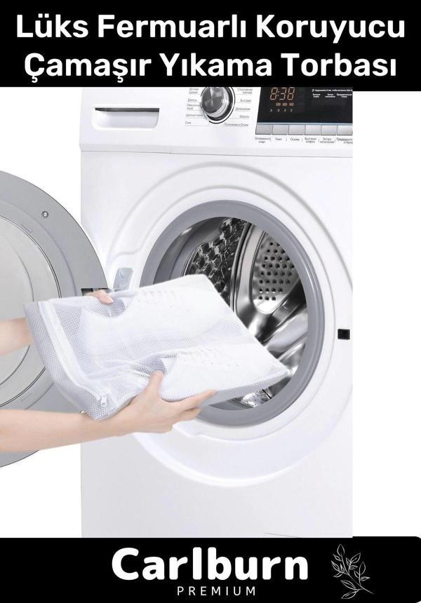 Premium Serisi Özel Fermuarlı Koruyucu Leke Çıkartıcı Ayakkabı Çamaşır Yıkama Torbası Filesi 2 Adet - Image 1