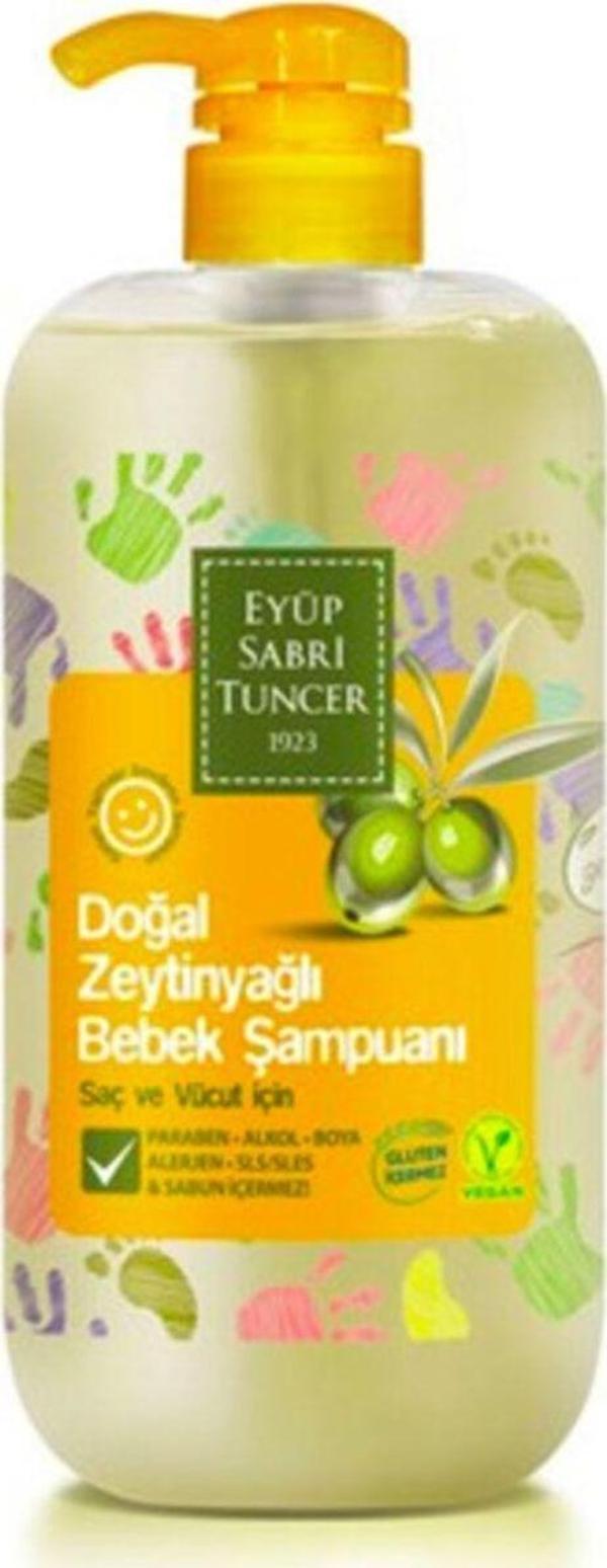 Eyüp Sabri Tuncer Doğal Bebek Şampuanı Zeytinyağlı 600 ml - Image 1