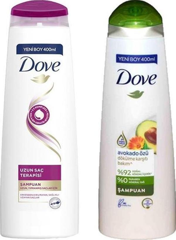 Dove Saç Bakım Şampuanı Uzun Saç Terapisi ve Avokado Özlü - Image 1