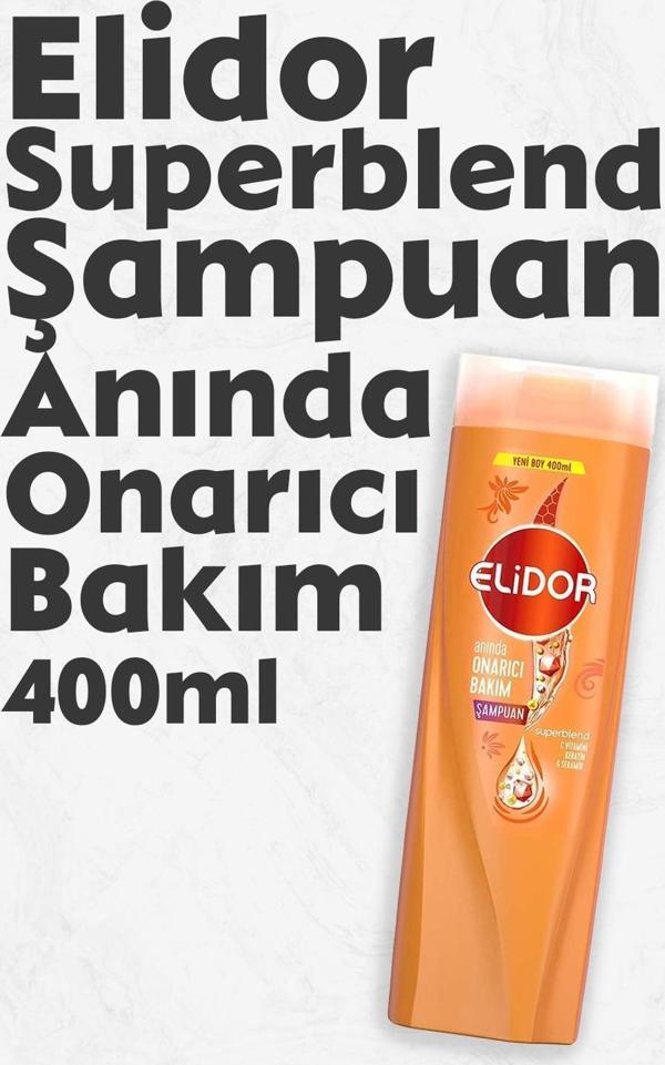Elidor Superblend Şampuan Anında Onarıcı Bakım 400 ml - Image 1