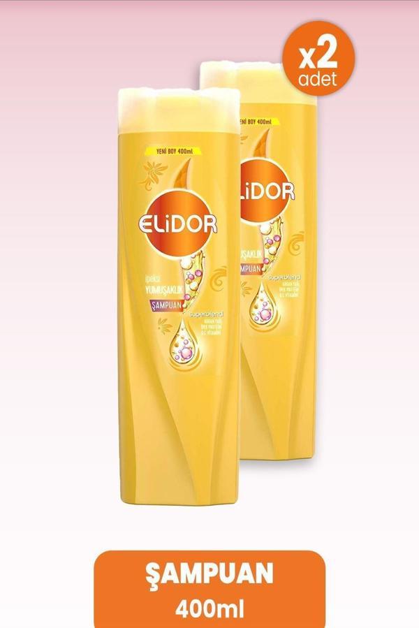 Elidor Superblend Şampuan İpeksi Yumuşaklık 400 ml x 2 Adet - Image 1