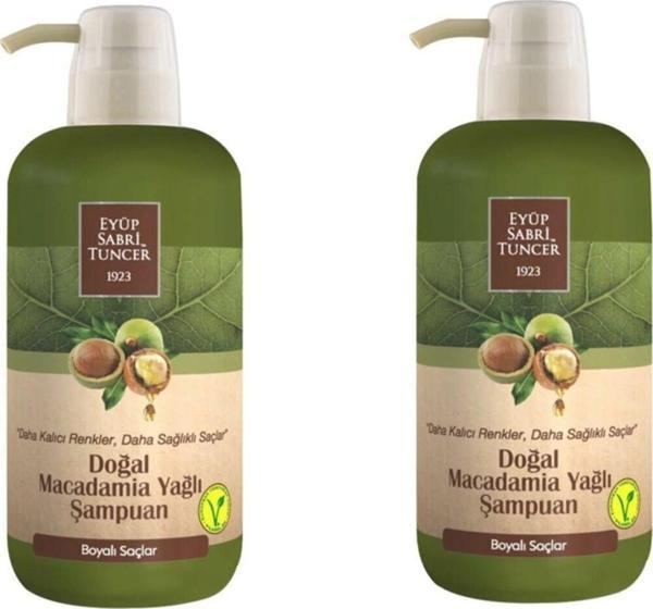 Eyüp Sabri Tuncer Doğal Macadamia Yağlı Şampuan 600 ml x 2 - Image 1