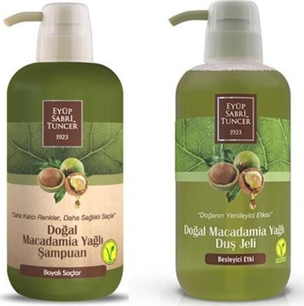 Eyüp Sabri Tuncer Macadamia Yağlı Şampuan 600 ml + Duş Jeli 600 ml - Image 1