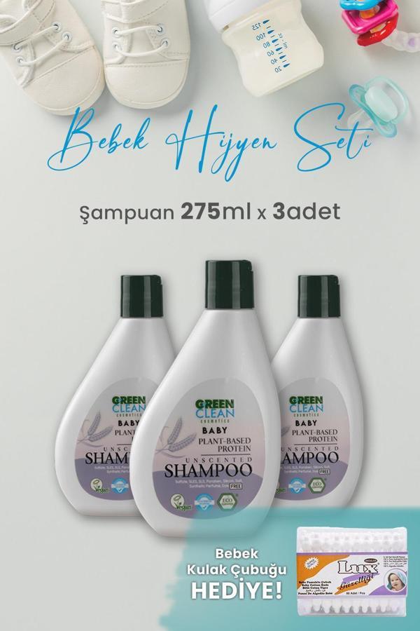 Green Clean Baby Şampuan 275 ml x 3 Adet ve Hediyeli - Image 1