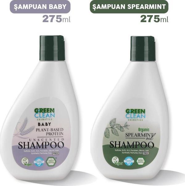 Green Clean Baby ve Spearmint Şampuan 275 ml - Image 1
