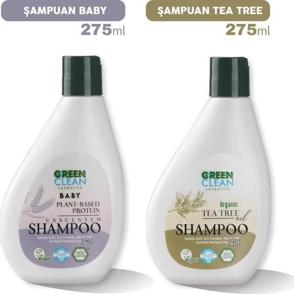 Green Clean Baby ve Tea Tree Şampuan 275 ml - Image 1