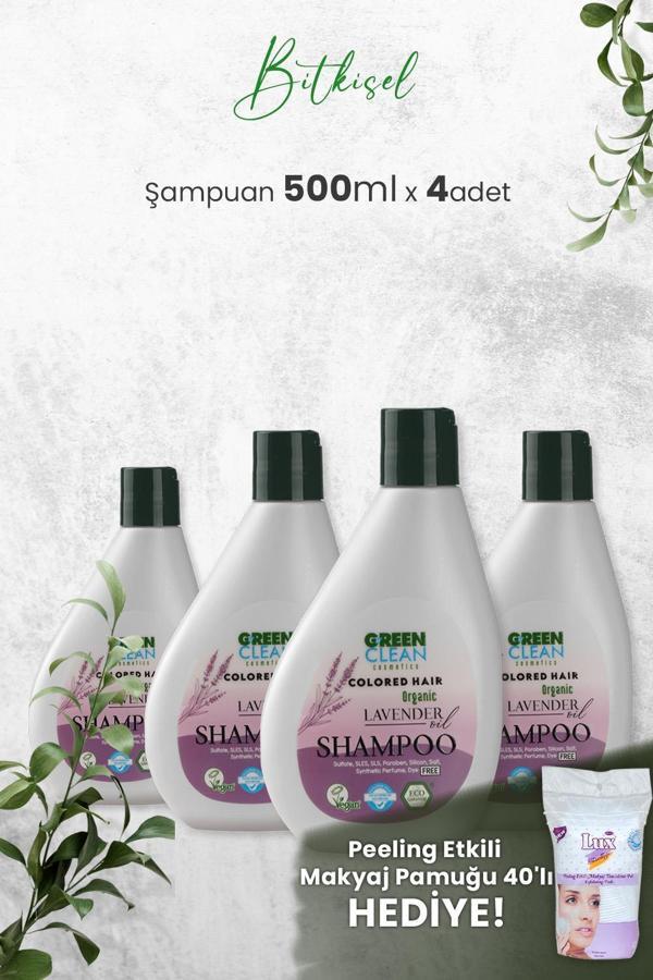 Green Clean Şampuan Lavender 275 ml x 4 Adet ve Hediyeli - Image 1